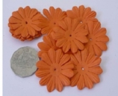 AS4E - 43mm Hot Orange Daisy Flower